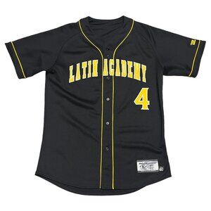Latin Academy Pirates Black & Yellow Baseball Jersey - Medium